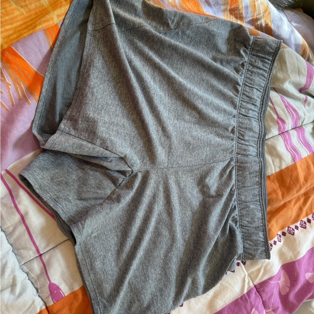Nike Gray Athletic Shorts with Elastic Waistband
